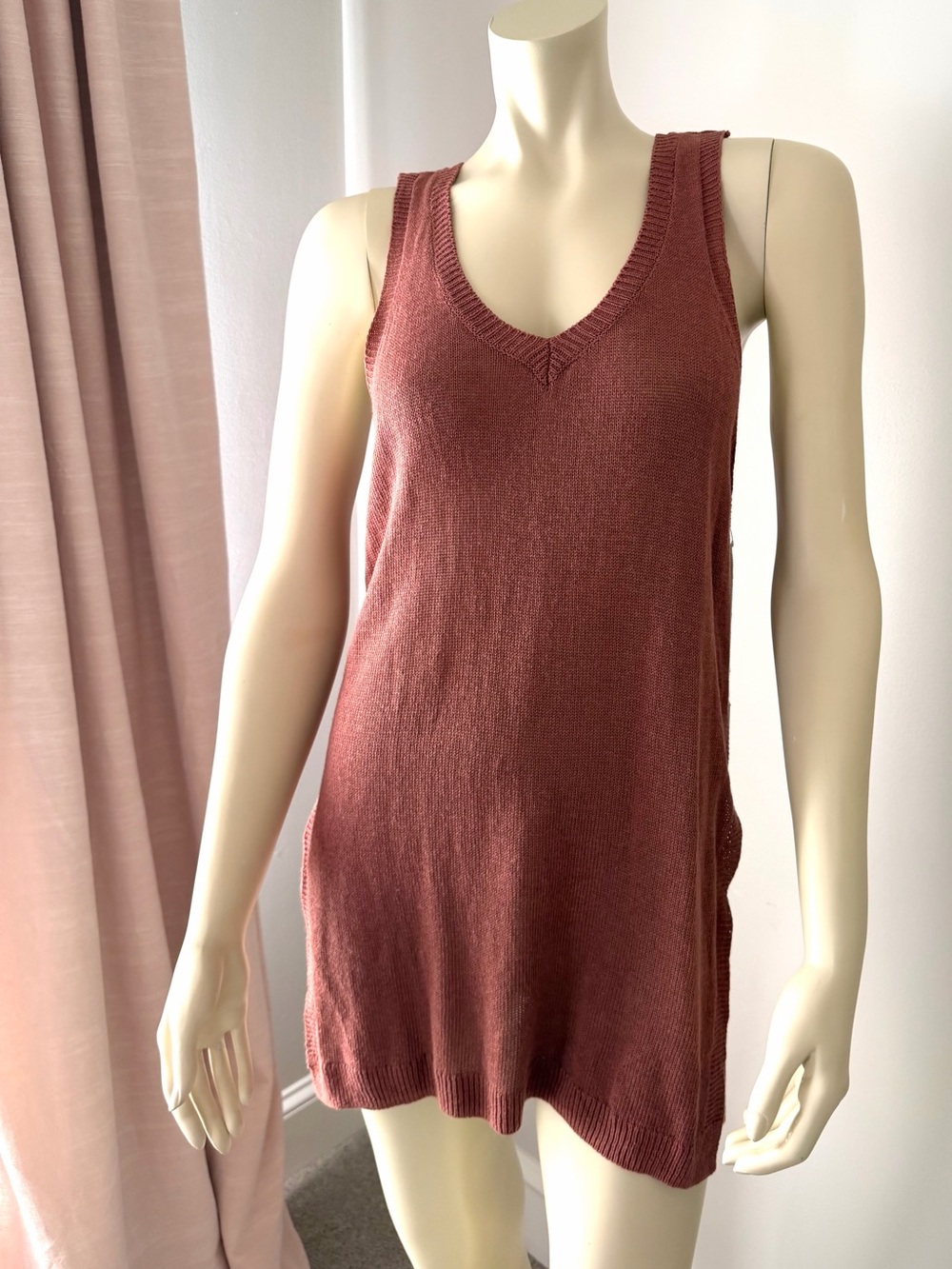 NWT Joie Knit Tank Tunic. Linen blend size medium. Pefect summer weight.